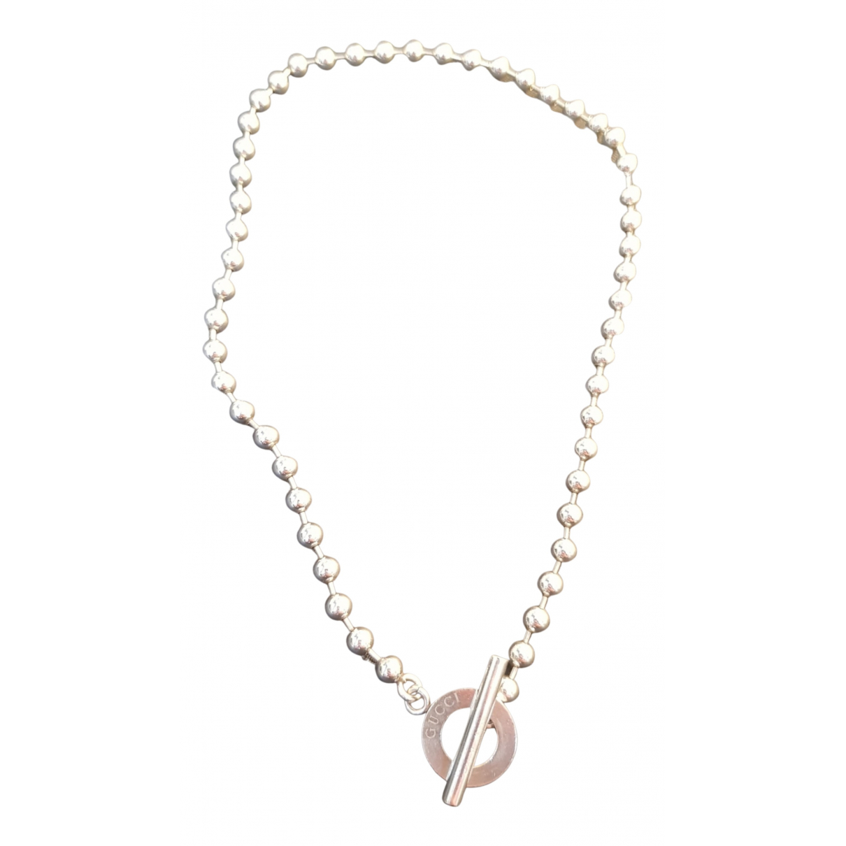 Silver necklace Gucci Silver in Silver 
